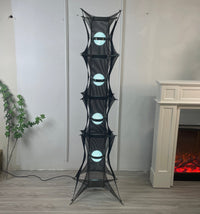 Noir Mesh Tower Floor Lamp - Vakkerlight