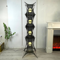 Noir Mesh Tower Floor Lamp - Vakkerlight