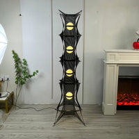Noir Mesh Tower Floor Lamp - Vakkerlight