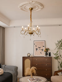 Opulent Pearl Crystal Chandelier - Vakkerlight
