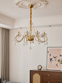 Opulent Pearl Crystal Chandelier - Vakkerlight