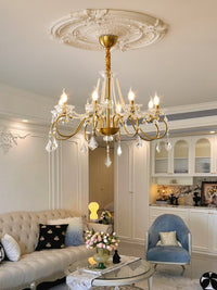 Opulent Pearl Crystal Chandelier - Vakkerlight