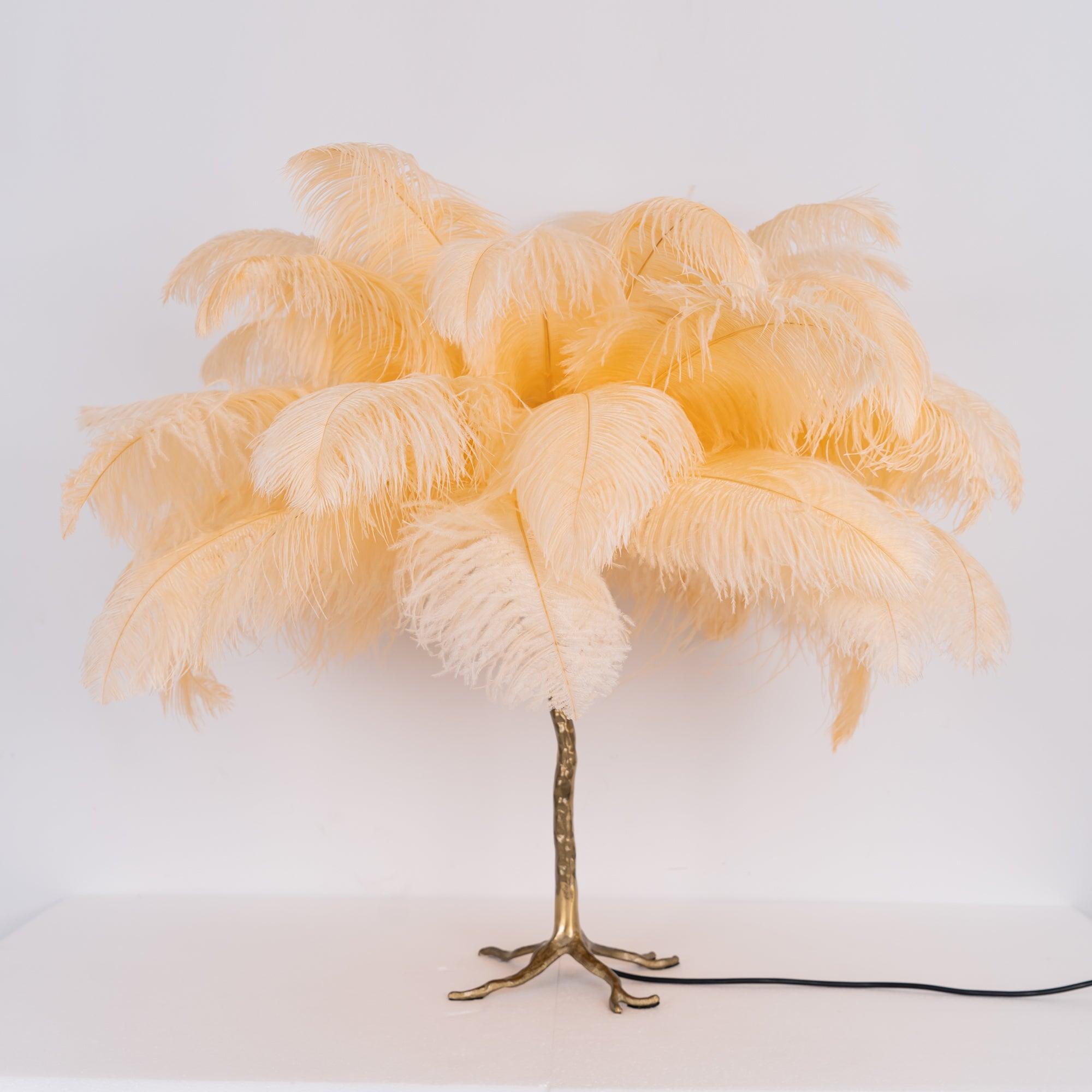 Ostrich Feather Table Lamp - Vakkerlight