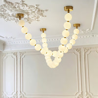 Pearl Necklace Balls Chandelier - Vakkerlight