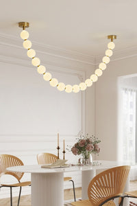 Pearl Necklace Balls Chandelier - Vakkerlight