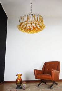 Petal Amber Murano Glass Chandelier - Vakkerlight