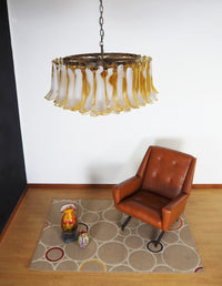 Petal Amber Murano Glass Chandelier - Vakkerlight