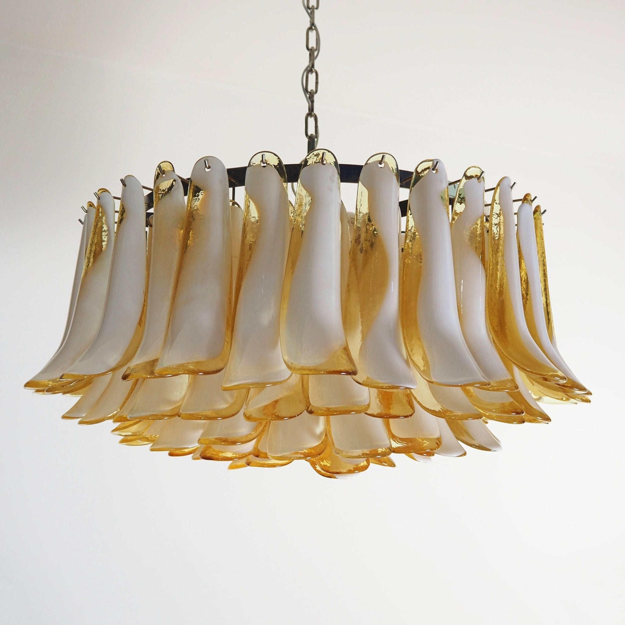 Petal Amber Murano Glass Chandelier - Vakkerlight