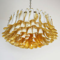 Petal Amber Murano Glass Chandelier - Vakkerlight
