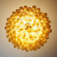 Petal Amber Murano Glass Chandelier - Vakkerlight