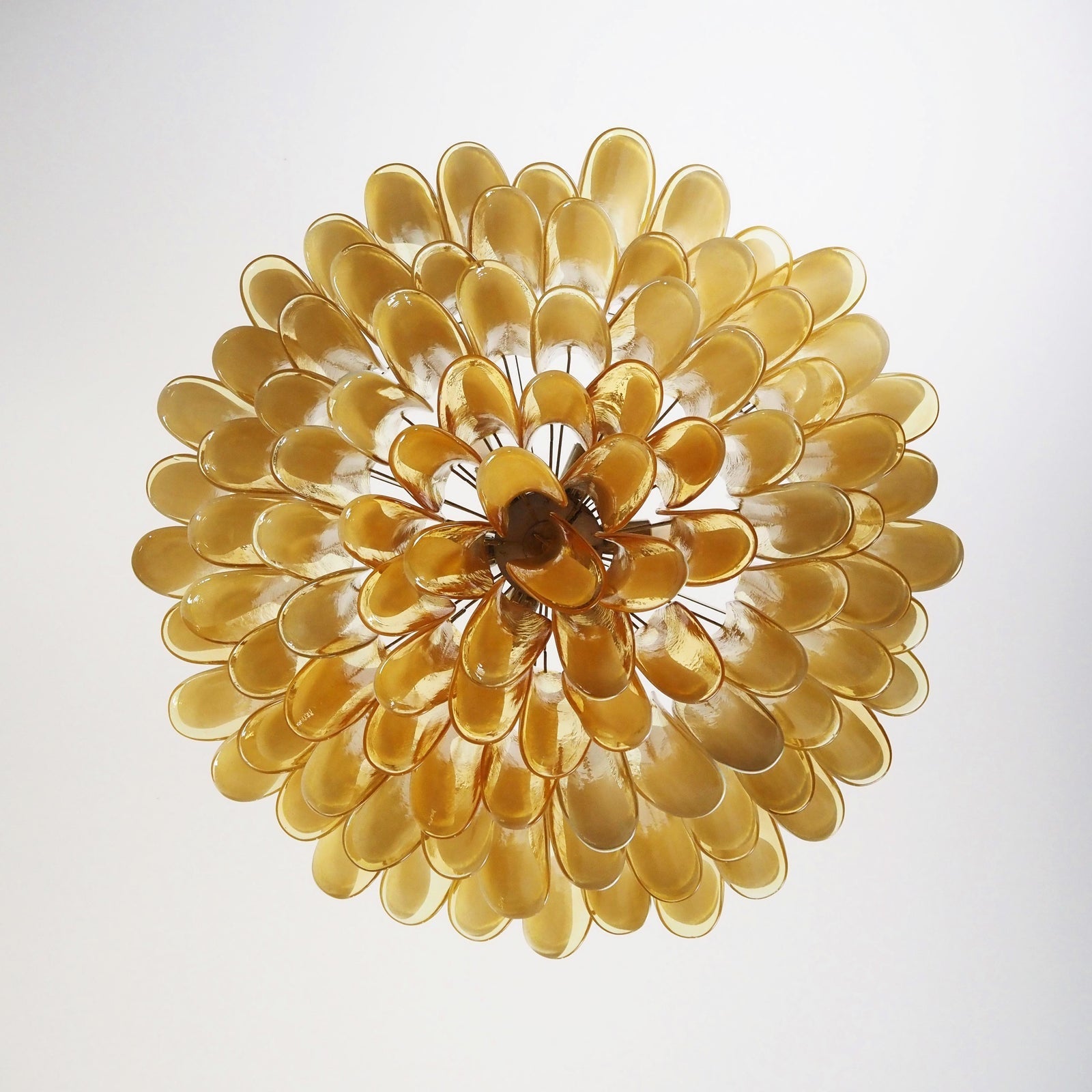 Petal Amber Murano Glass Chandelier - Vakkerlight