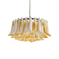 Petal Amber Murano Glass Chandelier - Vakkerlight