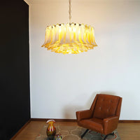 Petal Amber Murano Glass Chandelier - Vakkerlight