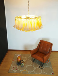 Petal Amber Murano Glass Chandelier - Vakkerlight
