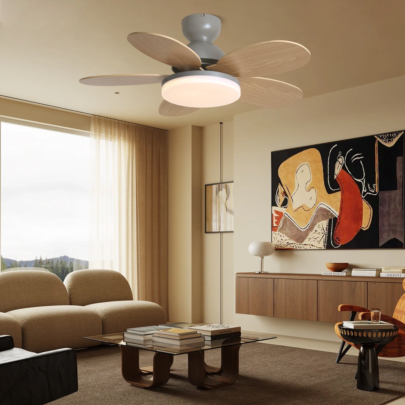 Petalo Ceiling Fan Light - Vakkerlight