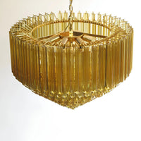 Prism Murano Amber Glass Chandelier - Vakkerlight