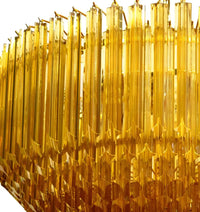 Prism Murano Amber Glass Chandelier - Vakkerlight
