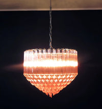 Prism Murano Pink Glass Chandelier - Vakkerlight