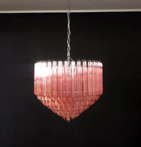 Prism Murano Pink Glass Chandelier - Vakkerlight