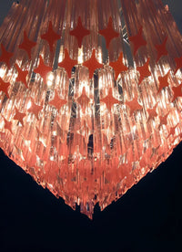 Prism Murano Pink Glass Chandelier - Vakkerlight