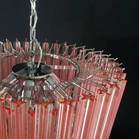 Prism Murano Pink Glass Chandelier - Vakkerlight