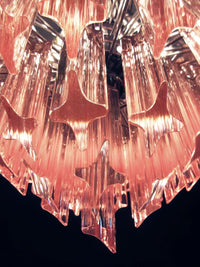 Prism Murano Pink Glass Chandelier - Vakkerlight