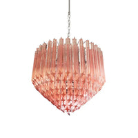 Prism Murano Pink Glass Chandelier - Vakkerlight