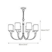 Vakker Limited Brass 5-Light Chandelier — Detail View 5