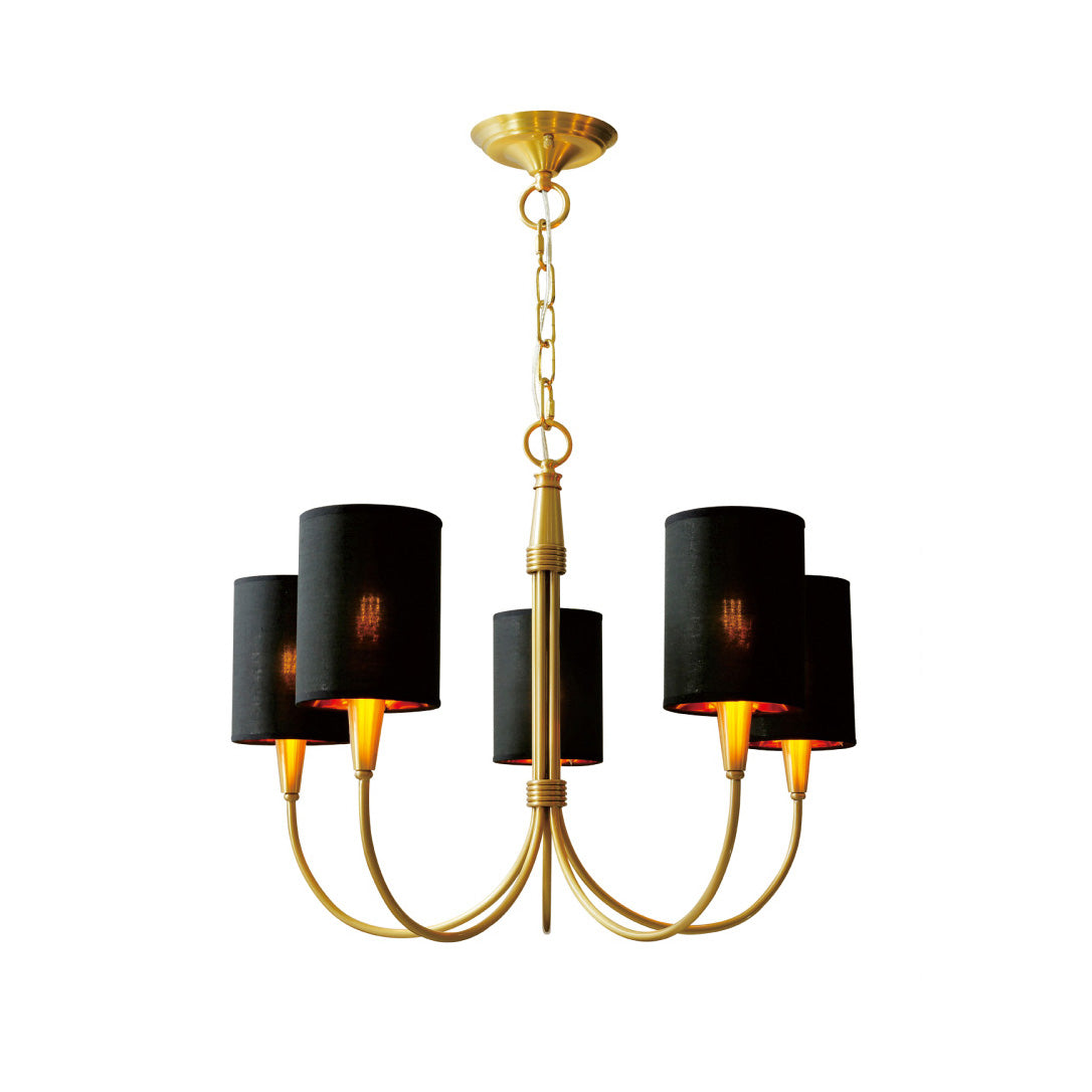 Vakker Limited Brass 5-Light Chandelier — Detail View 7