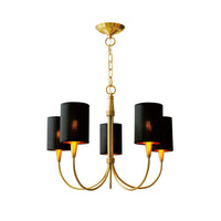 Vakker Limited Brass 5-Light Chandelier — Detail View 7