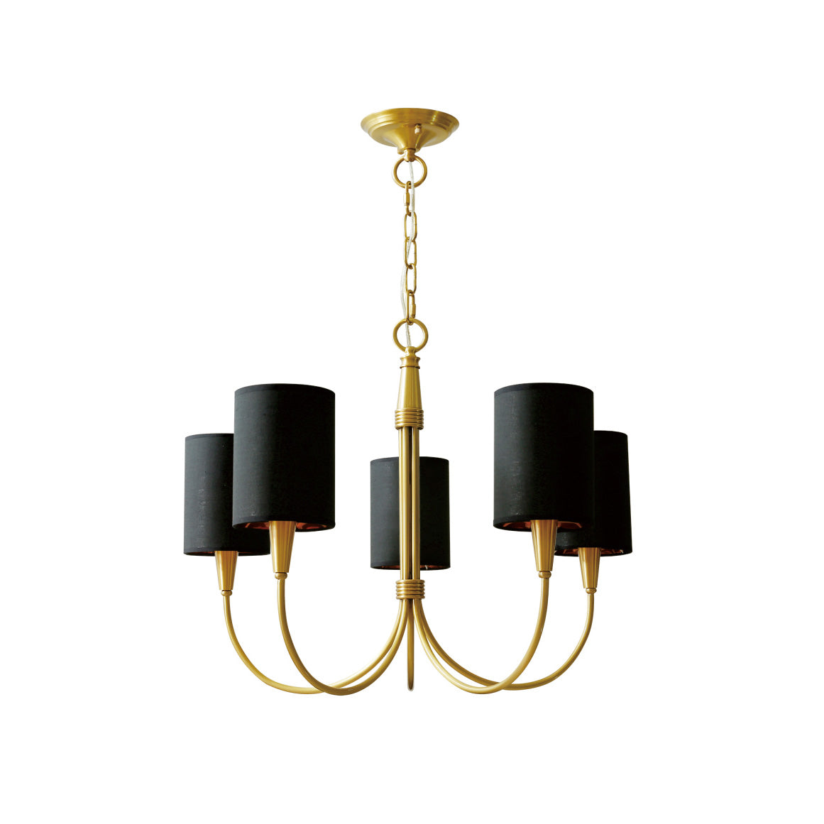 Vakker Limited Brass 5-Light Chandelier — Detail View 6