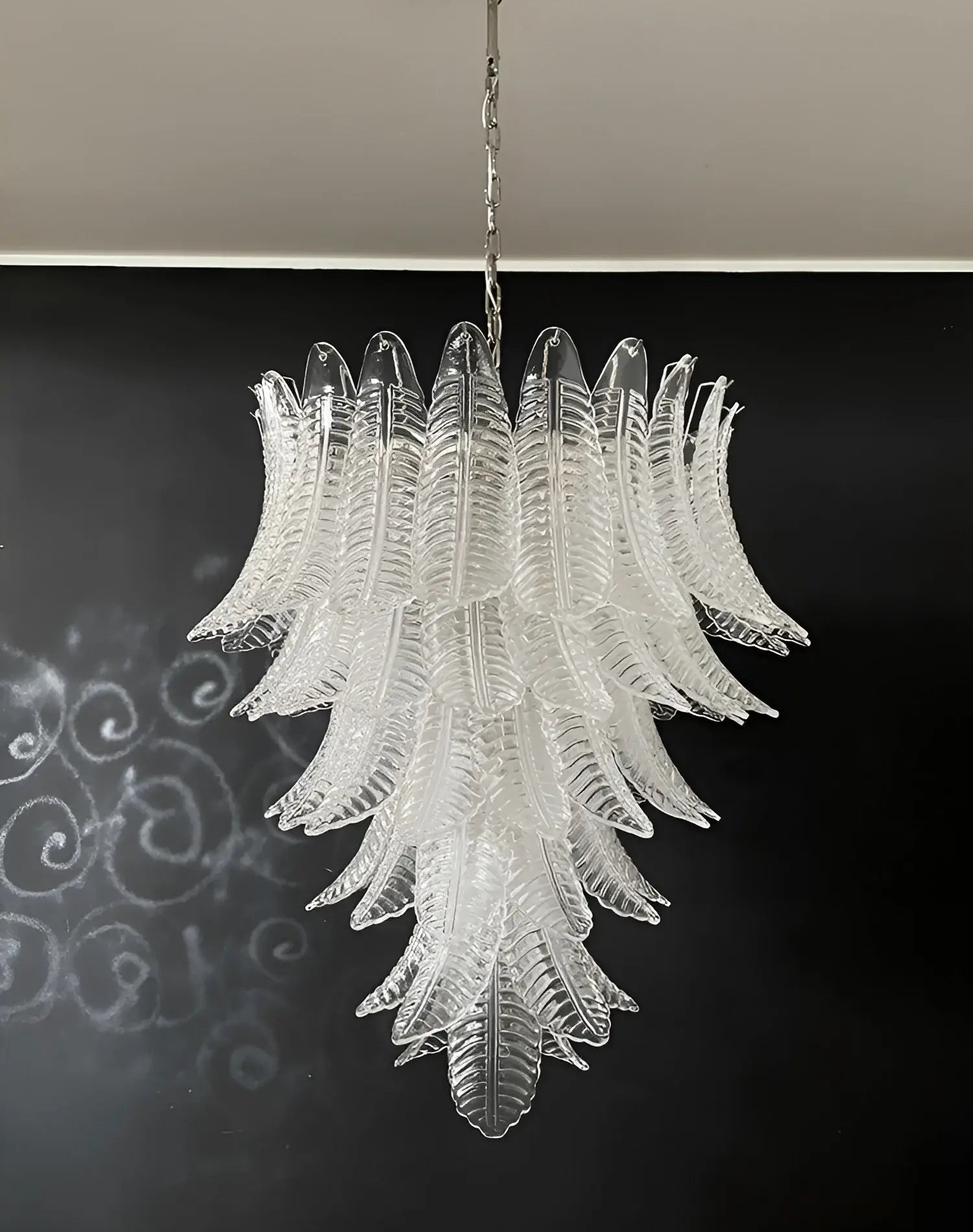 Rosalind Murano Clear Glass Chandelier - Vakkerlight