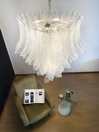 Rosalind Murano Clear Glass Chandelier - Vakkerlight
