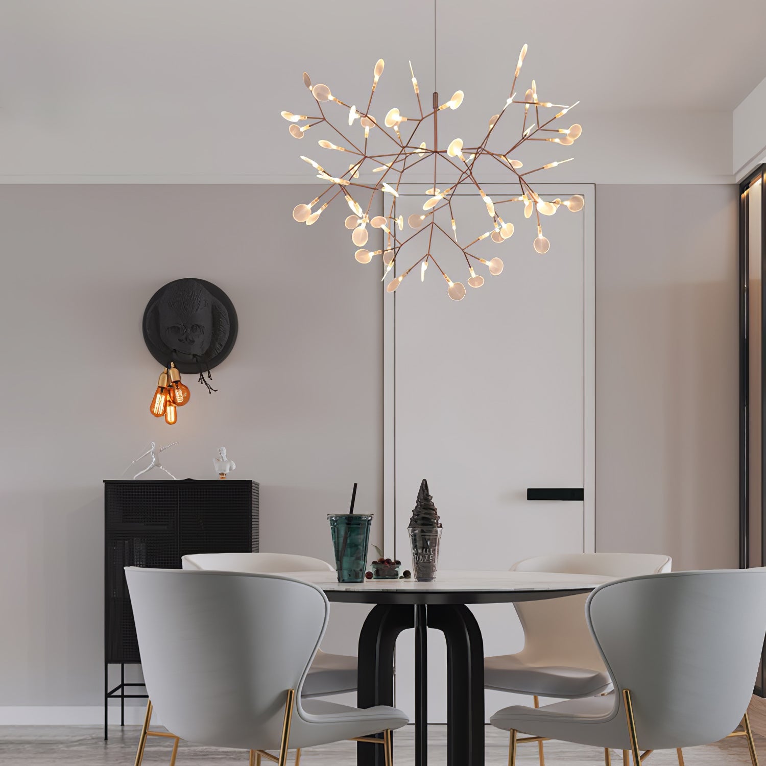 Rose Gold Firefly LED Chandelier - Vakkerlight