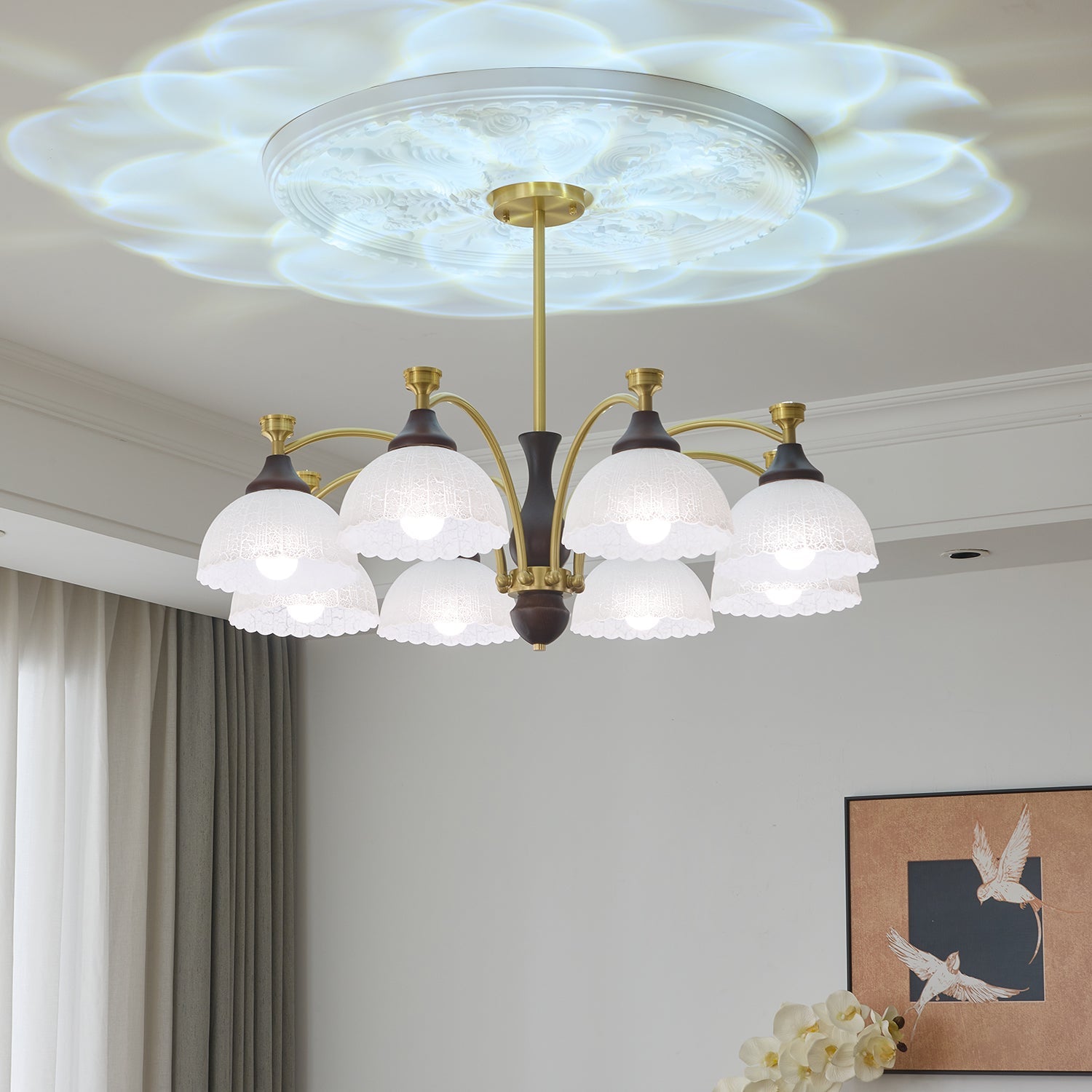 Rosetta Chandelier - Vakkerlight