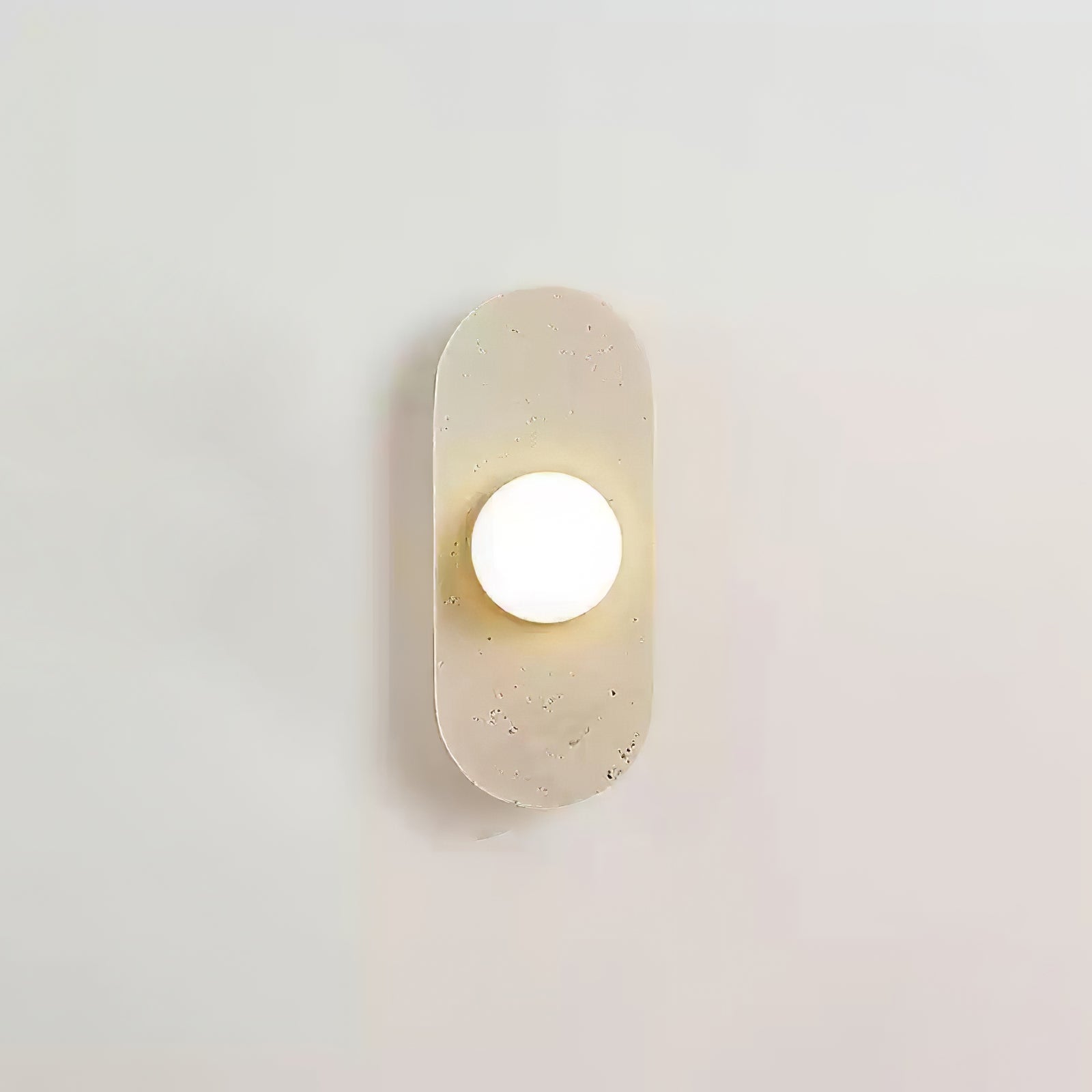 Rounded Travertine Wall Sconce - Vakkerlight
