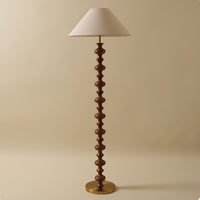 Sculpted Rhythm Wood Floor Lamp - Vakkerlight