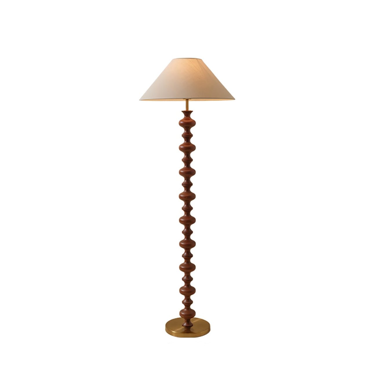 Sculpted Rhythm Wood Floor Lamp - Vakkerlight