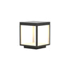 Square Frame Fence Post Outdoor Light, Modern minimalist style, suitable for Outdoor garden, courtyard, and fence post