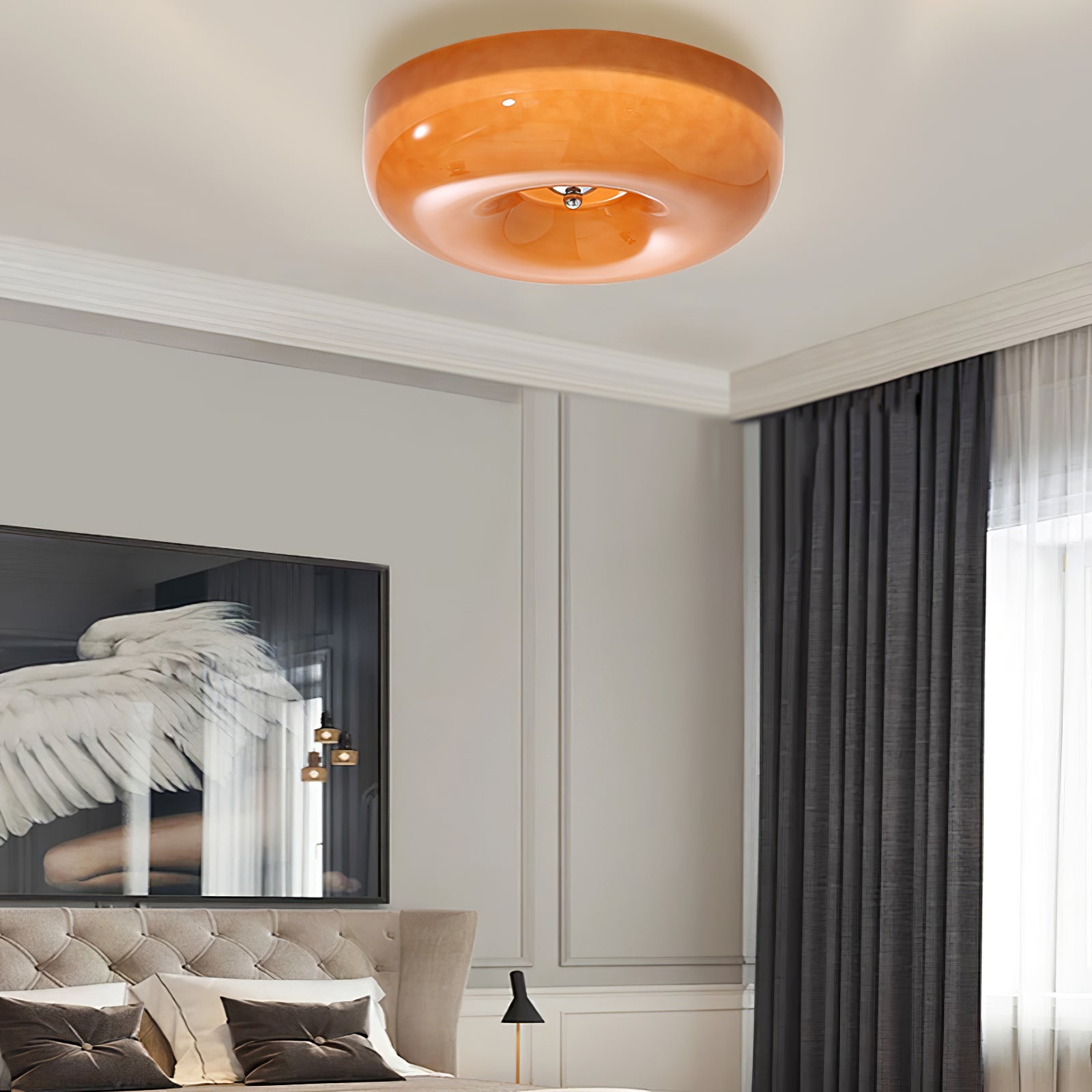 Swirl Glass Ceiling Lamp - Vakkerlight