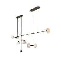 Vakker Limited Trapeze Multi-Arm Chandelier — Brass Mid-Century Wholesale Lighting for Hotels & Lobbies