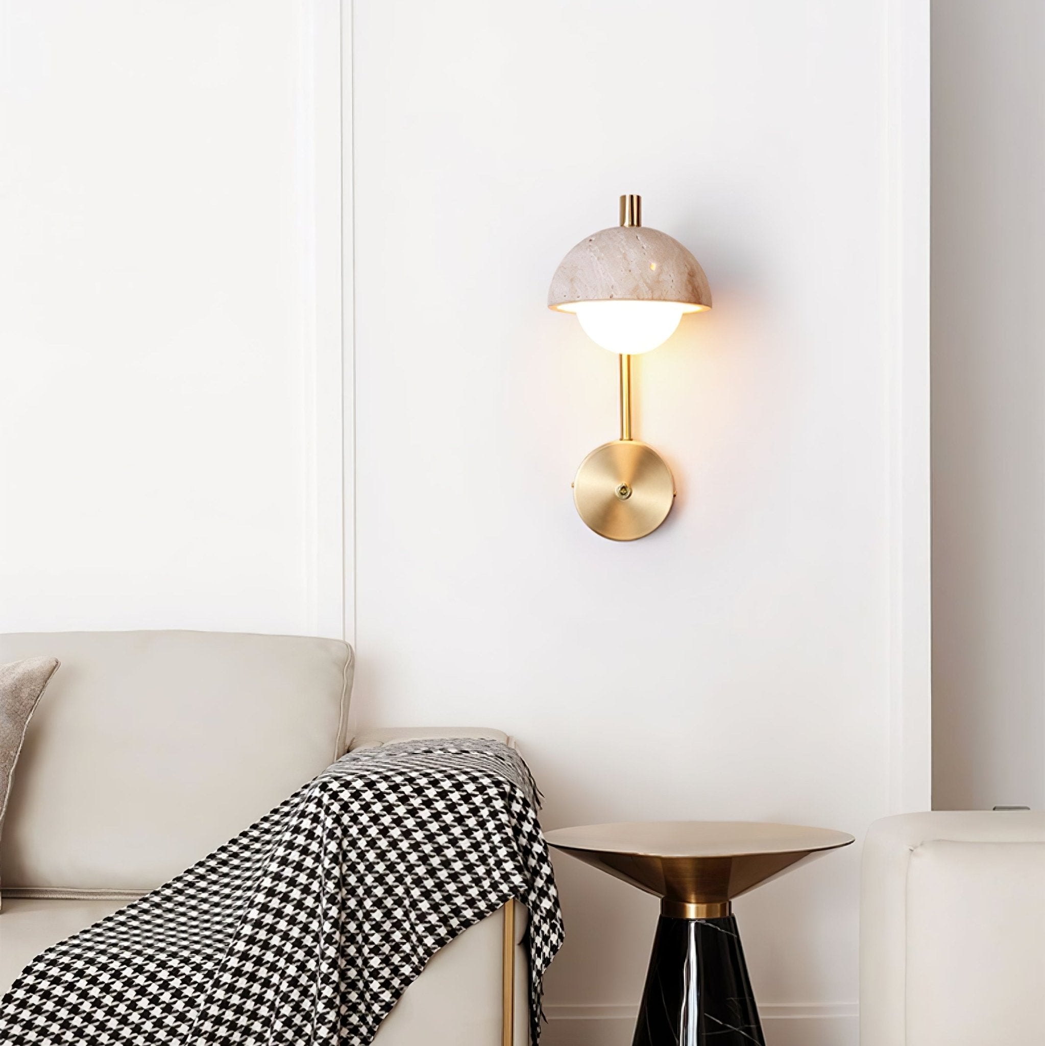 Vellum Travertine Wall Lamp - Vakkerlight