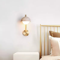 Vellum Travertine Wall Lamp - Vakkerlight