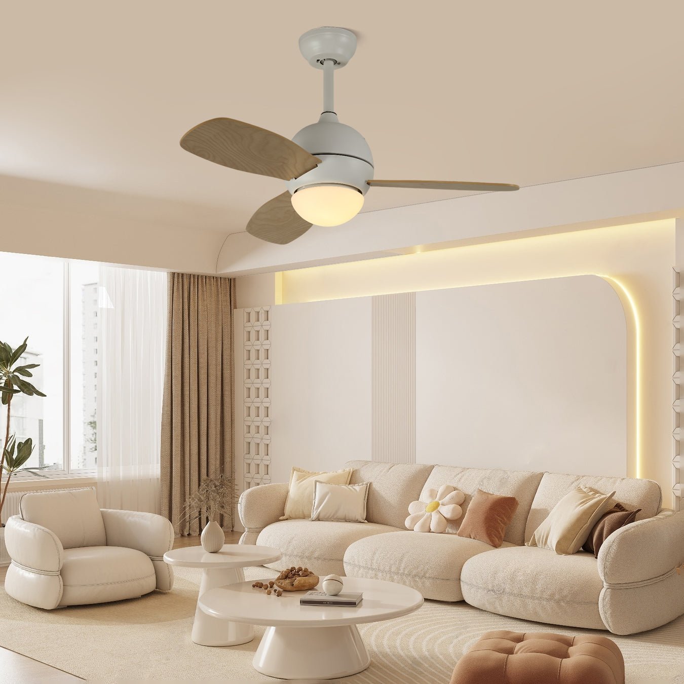 Vento Ceiling Fan Light - Vakkerlight