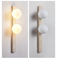 Vertical Travertine Wall Sconce - Vakkerlight