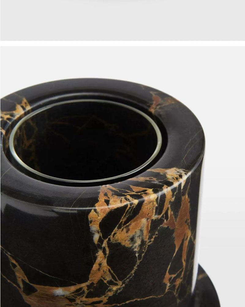 Vetra Noir Marble Vase - Vakkerlight