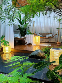 Woven Rattan Outdoor Lamp - Vakkerlight