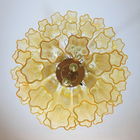 Yellow Murano Glass Tube Chandelier - Vakkerlight