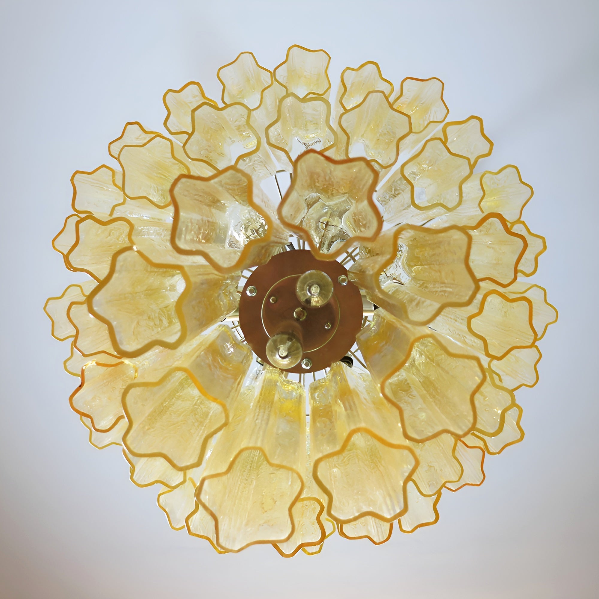 Yellow Murano Glass Tube Chandelier - Vakkerlight