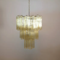 Yellow Murano Glass Tube Chandelier - Vakkerlight